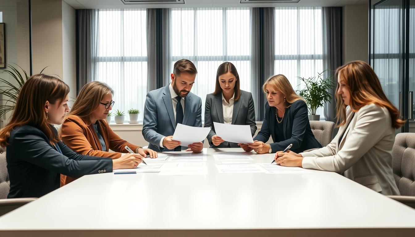 Family elder care planning discussion